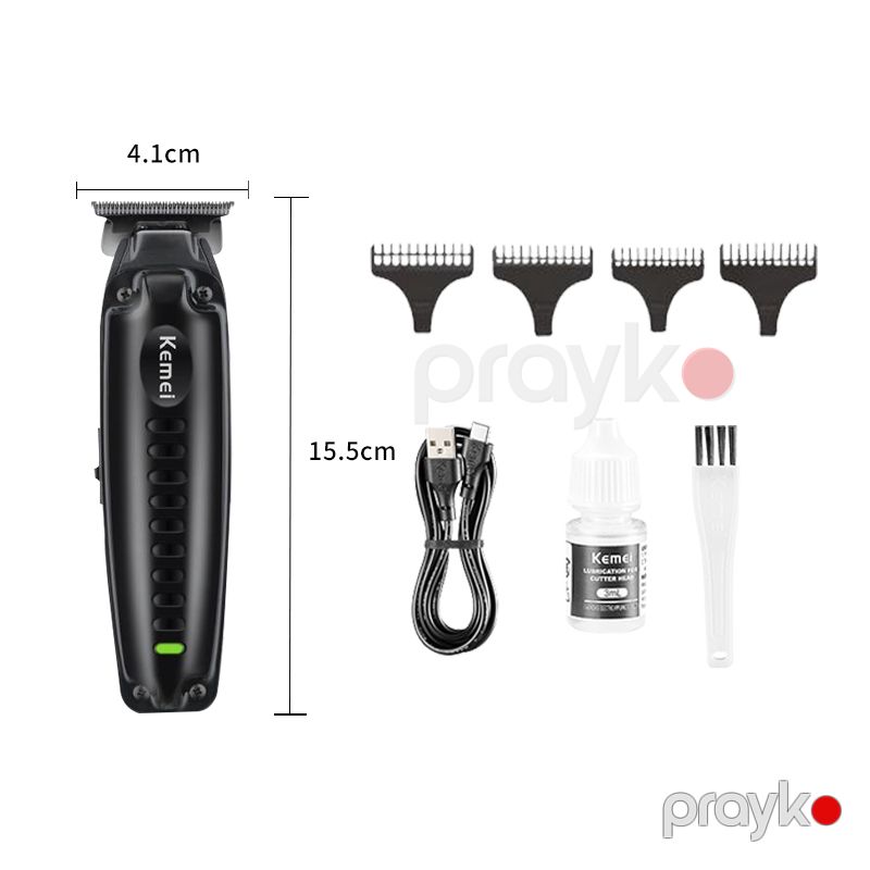 Kemei KM-1579 - Trimmer, Yüksək Güclü Doldurula Bilən Elektrikli Saç Kəsici Maşın, İncə Polad Kəsici Başlıqlı Saç Kəsici — Usturalar, trimmerler və epilyatorlar, Bakı (4)
