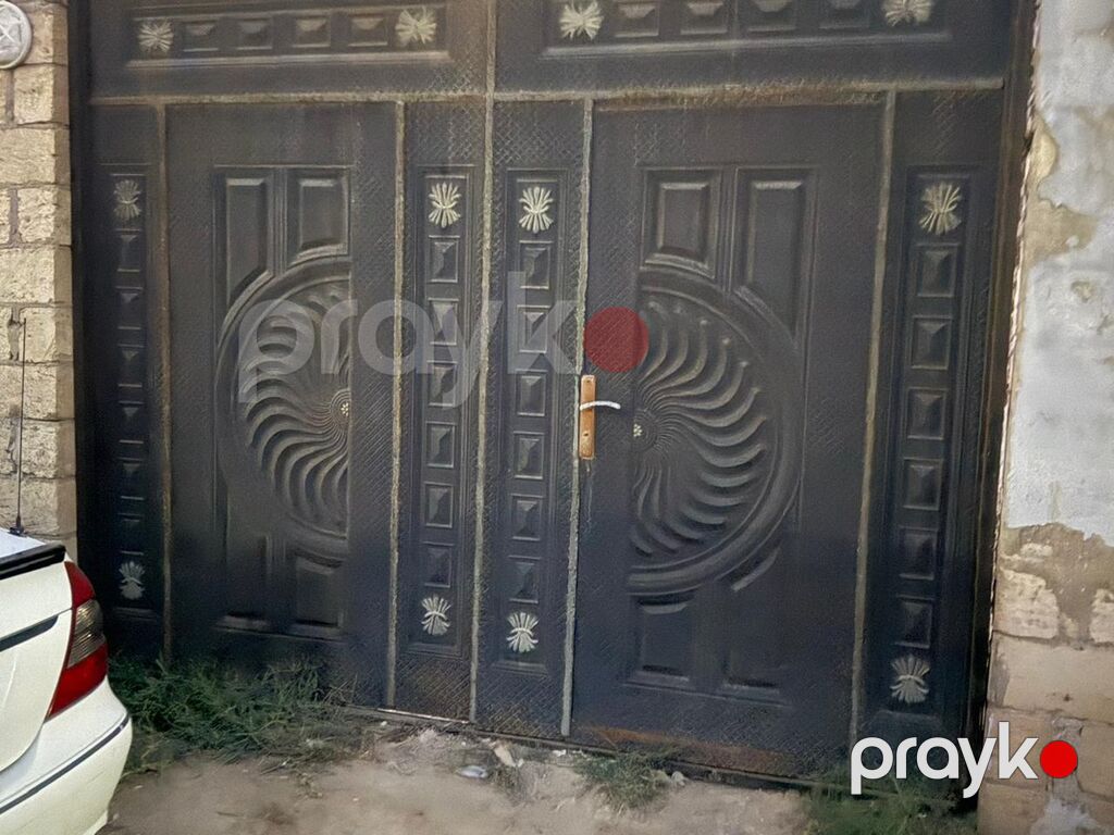 Dəmir darvaza və pəncərəli qapı komplekti - Material: qalın metal — Pəncərələr, qapılar, balkonlar, Mehdiabad (2)