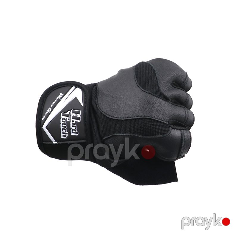 Hard Touch Standart Razmerli Dəri Sport Əlcək Barmaqsız Böyüklər Üçün İdman Məşq Əlcəyi — İdman, hobi, istirahət, Bakı (4)