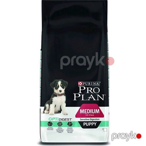 Quru yem Purina Pro Plan Dog Medium Puppy, orta cins küçüklər üçün, quzu və balıq ilə, 12 kq — Bakı