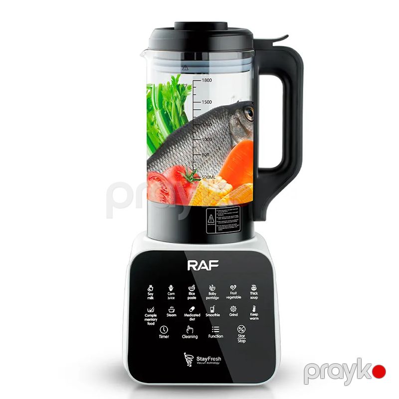 8 Bıçağa Sahib Professsional RAF Reqemsal Mətbəx Blenderi 1.8L 1200W Gücündə Çoxfunksiyalı Peşəkar Black Blender — Blenderlər, xırdalayanlar və mikserlər, Bakı (2)
