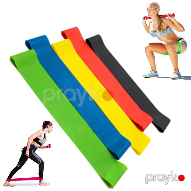 5li Ayaq Üçün Yoga Pilates Fitnes Bant Fitnes, Pilates və Yoqa üçün Rezin Bantlar 5 Ədəd Dəst — İdman, hobi, istirahət, Bakı (6)