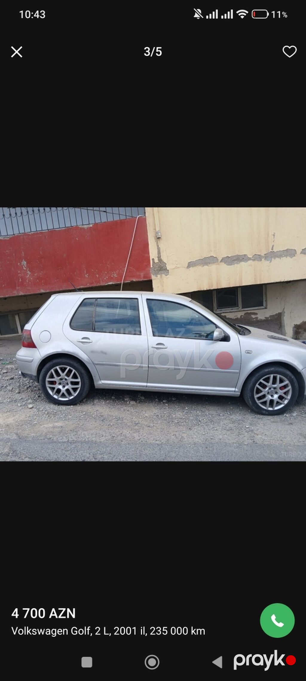 Volkswagen Golf: 2 l 2001 il Hetçbek 99-GN-685 — Avtomobillər, Bakı (3)
