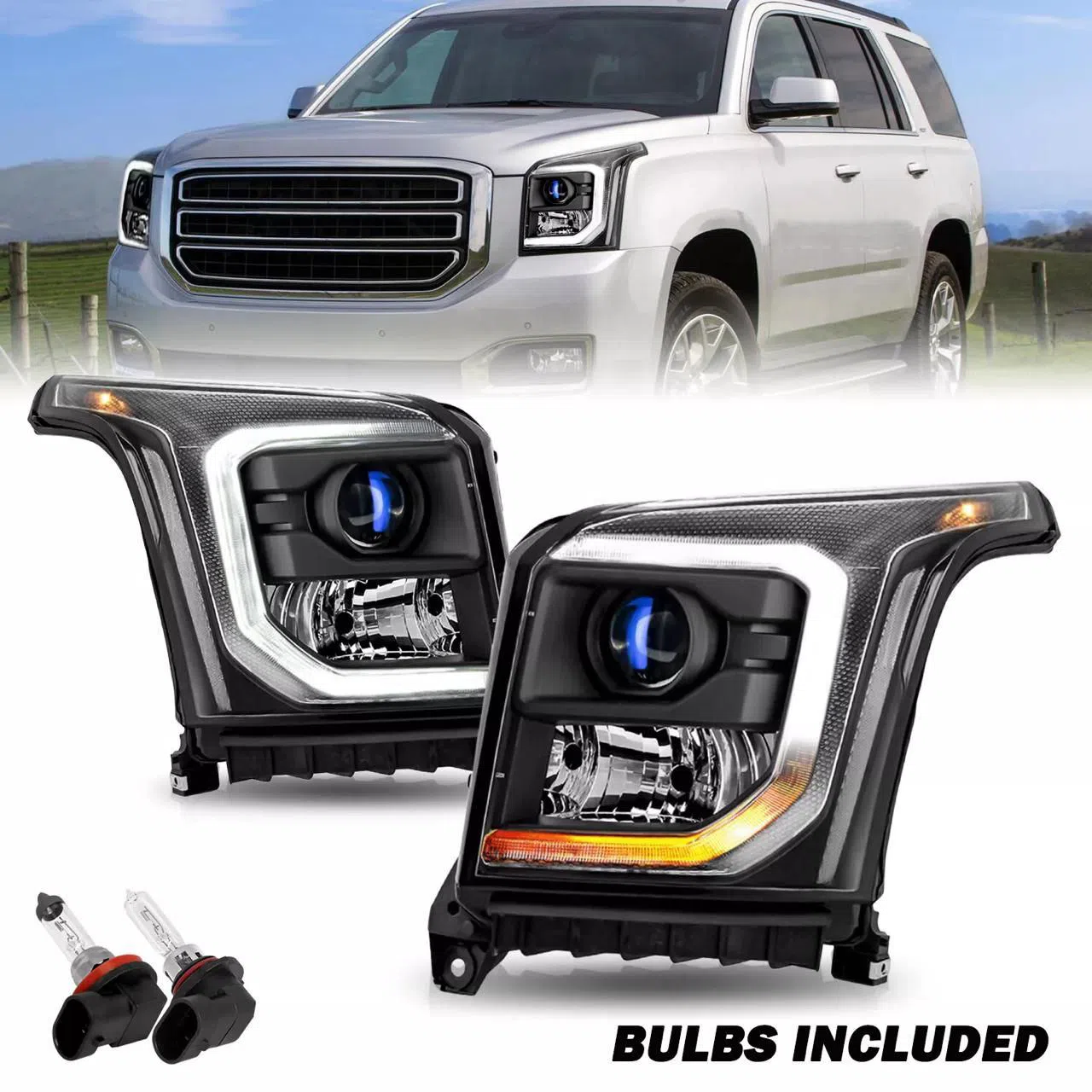 GMC Yukon üçün LED fara dəsti — Bakı
