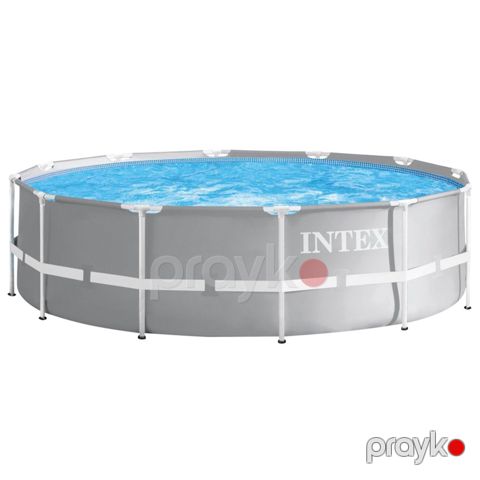 Hovuz Intex 26718 karkas, dairəvi, 366х122 sm, 10685 l, boz — Bakı