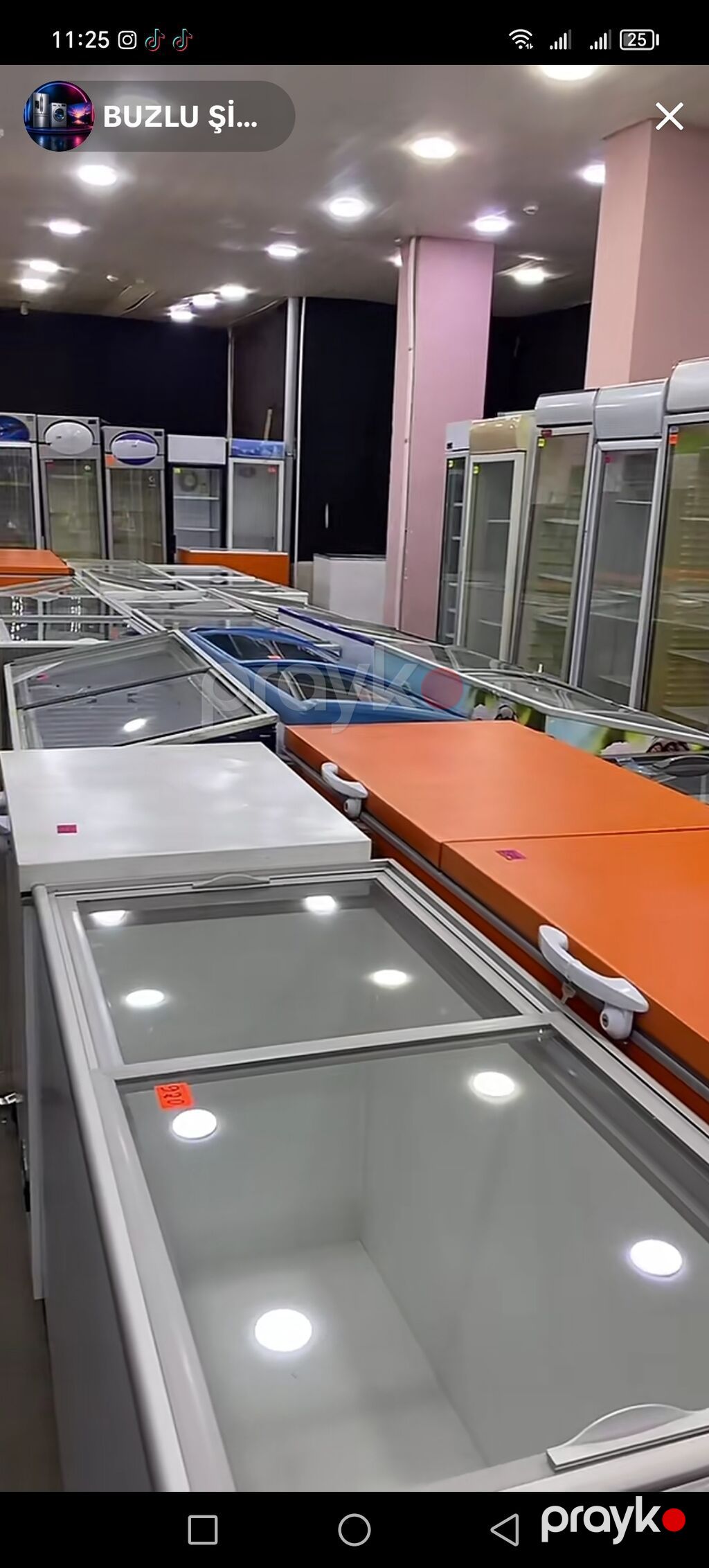 Şüşəli dondurucu — Dondurma kamera, Digah (2)