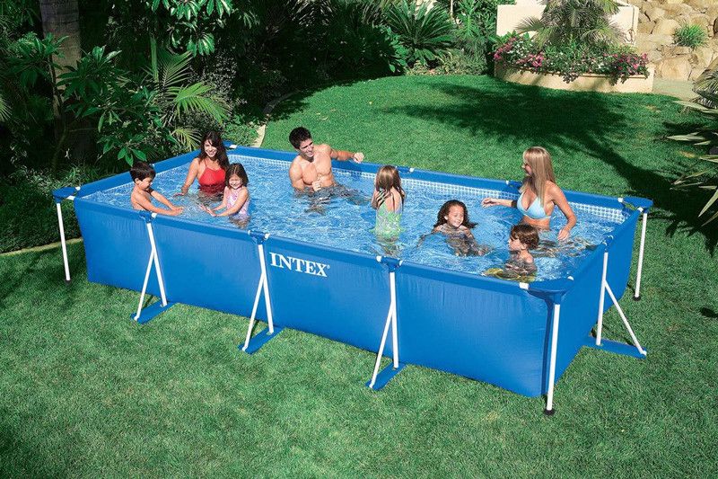 Karkaslı hovuz Intex 28273NP, göy, 450х220х84 sm, 7127 l — Hovuzlar, Bakı (2)