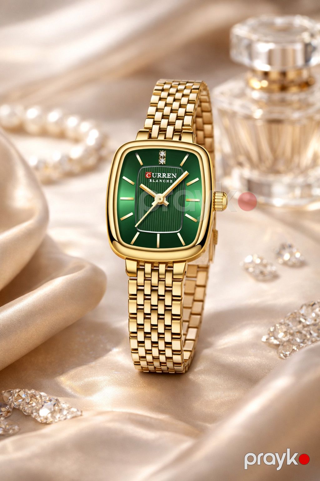 Qol saatı qadınlar üçün Curren Blanche Gold/Green — Mallar, Bakı (2)