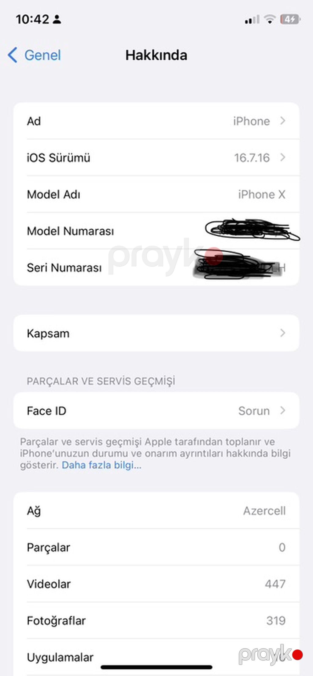 IPhone X, Space Gray, Face ID — Apple iPhone, Şəmkir (2)