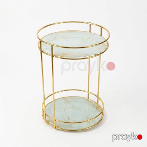 Kosmetik vasitələr üçün orqanayzer, ağ/qızılı, 27 sm — Bakı