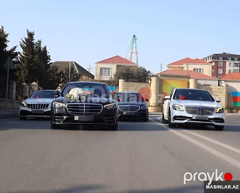 Mercedes S class 2022, 2023 il — Minik avtomobili icarəsi, Bakı (6)