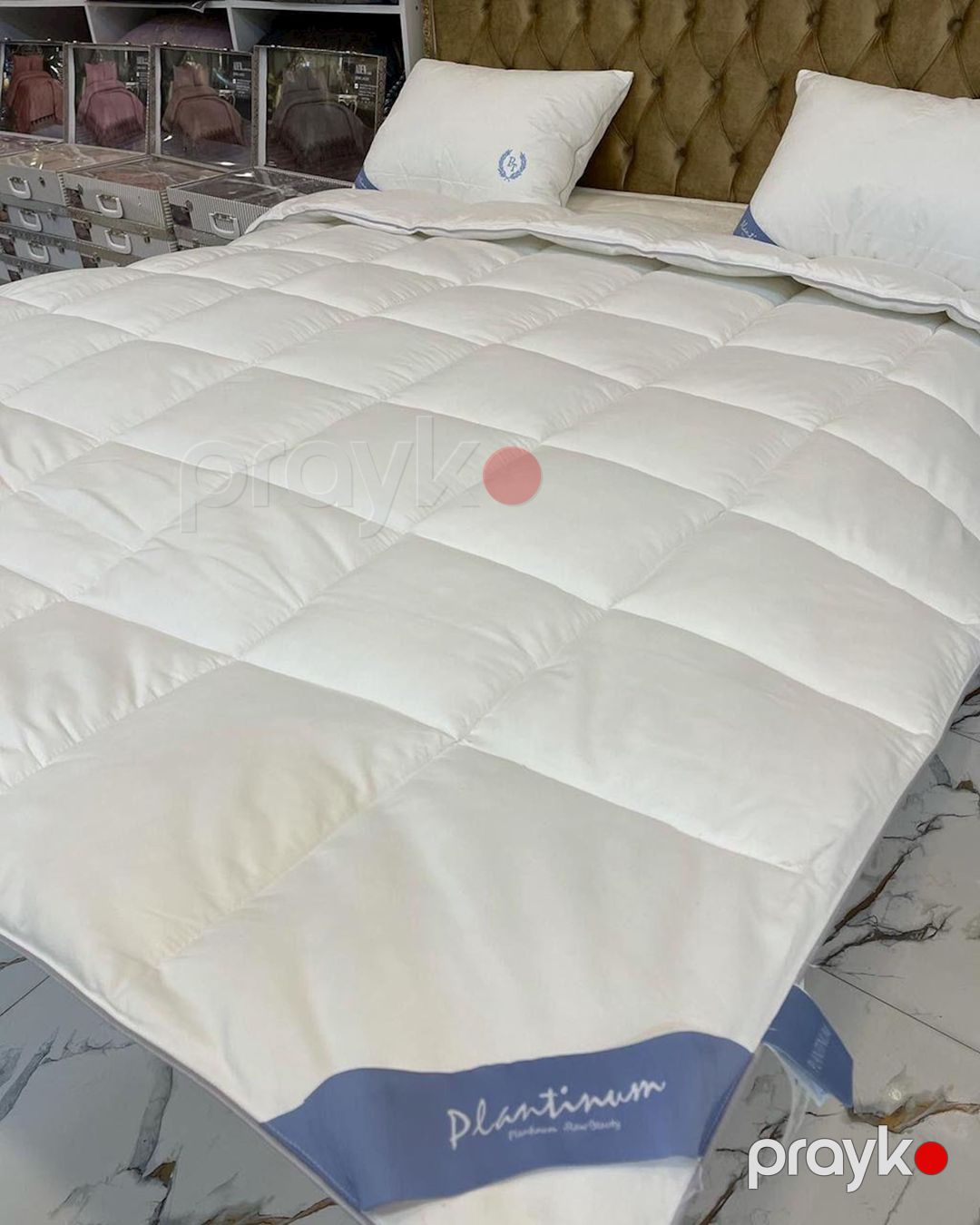 Yorğan Plantinum SHA-00002625, birnəfərlik, pambıq/bambuk, rəngbərəng, 155x215 sm — Yorğanlar, Bakı (2)