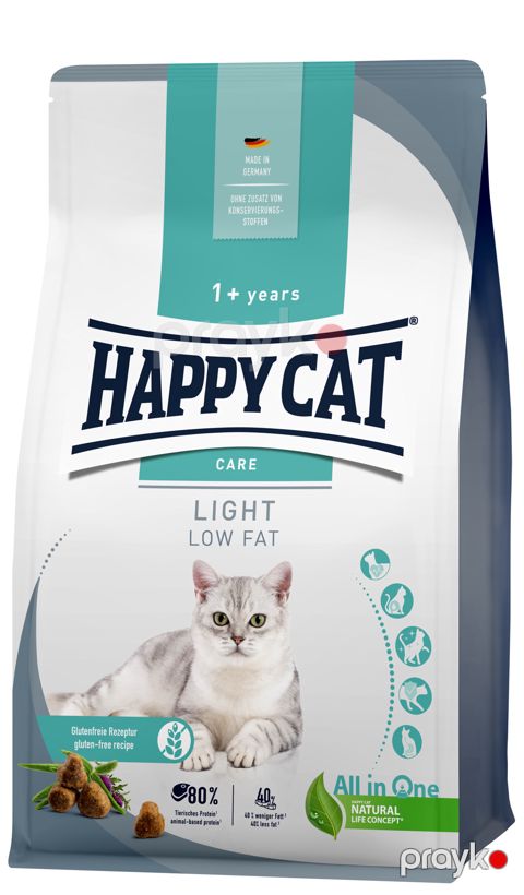 Сухой корм Happy Cat Care Adult Light böyük pişiklər üçün, 1 kq — Bakı