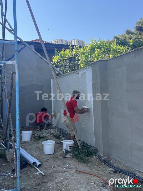 Fasad İşləri – Tarsofka və Silikonlu Boya — Fasad işləri, Bakı (8)