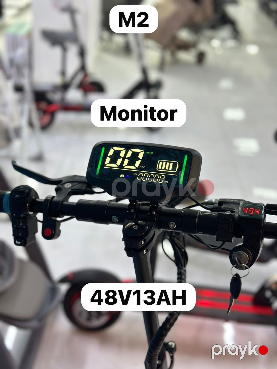 Elektrik samokat AYKN_M2, qara — Mallar, Bakı (3)