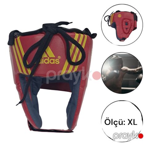 Qoruyucu dəbilqə WS1173, süni dəri, qırmızı, ölçü XL — Bakı