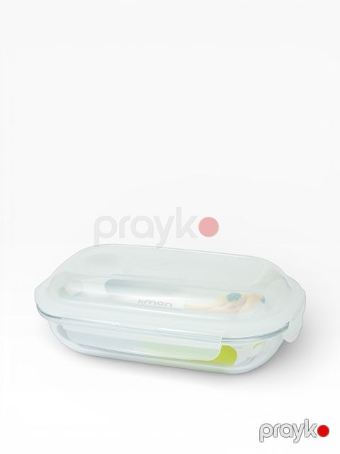 Qida saxlama konteyneri FS-20062, plastik/şüşə, şəffaf, 900 ml — Bakı