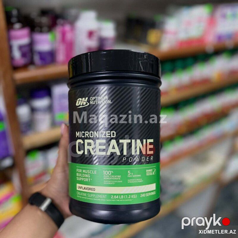 Optimum Nutrition Creatine Monohydrate 1.2kq Usa Creatin — Gözəllik və səhiyyə, Bakı (2)