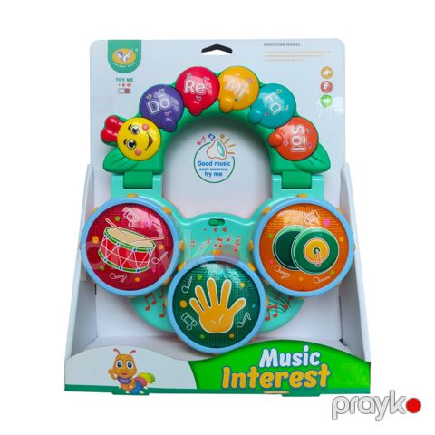 İnteraktiv oyuncaq Baraban Jialegu Toys +12 ay 24x24x6 sm — Bakı
