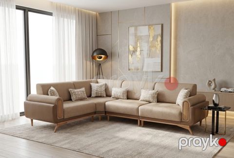 Künclü divan, Tekstil, Krem, 210x310 sm — Bakı