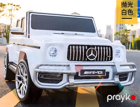 Uşaq elektrik avtomobili Mercedes-Benz G-Class S307-4_kz197, ağ — Bakı