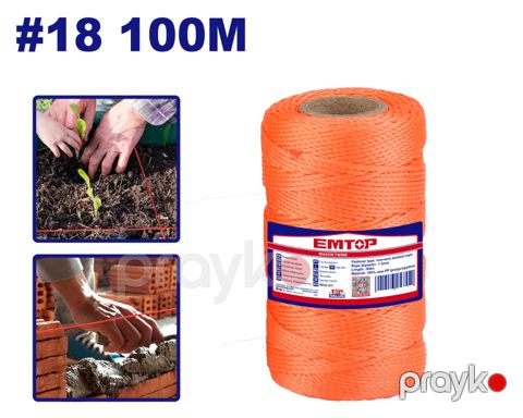 Bağ ipi Emtop EMRZ3308 100 m Narıncı — Bakı