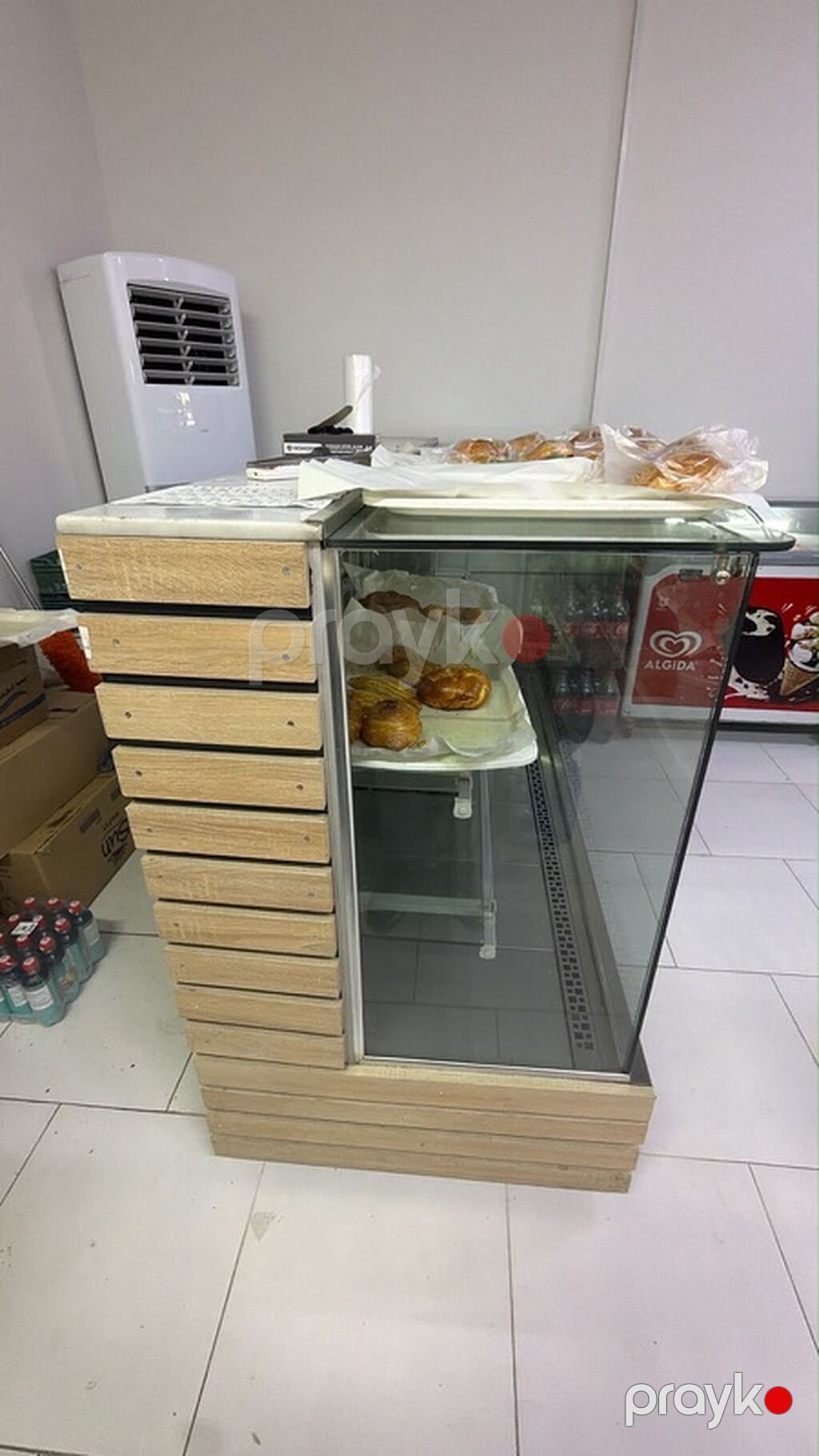 Şüşə vitrin-bufet (kafe/market üçün) Şəkildəki şüşəli şirniyyat — Vitrini, Bakı (2)