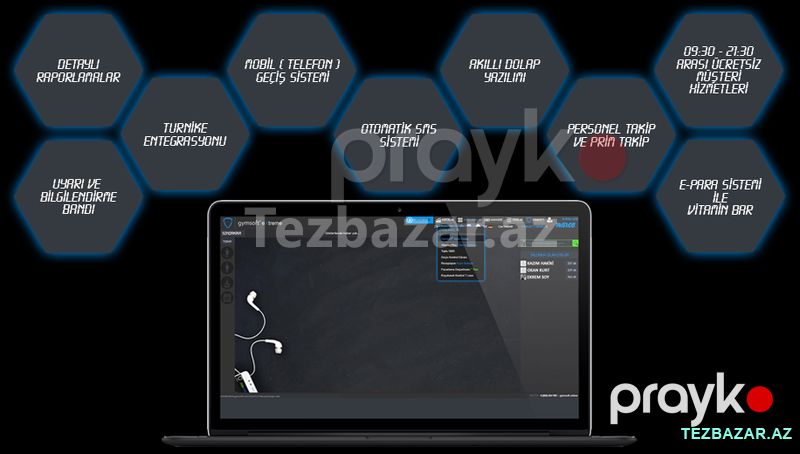 Fitness zallar üçün turniket və proqramı — Təhlükəsizlik sistemləri, Bakı (3)