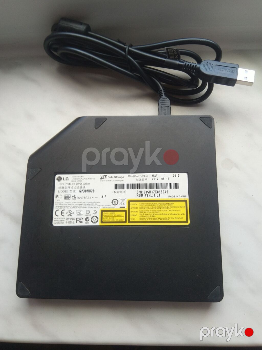 LG GP30NB20 — Slim Portable DVD Writer - Növdə: Xarici USB DVD — Noutbuk aksesuarları, Bakı (2)
