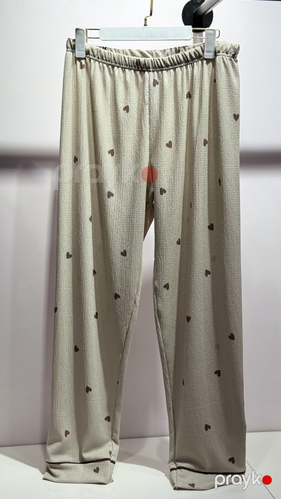 Qadınlar üçün şalvarlı pijama dəsti 5151, qəhvəyi, elastan/poliester, ölçü S — Mallar, Bakı (3)
