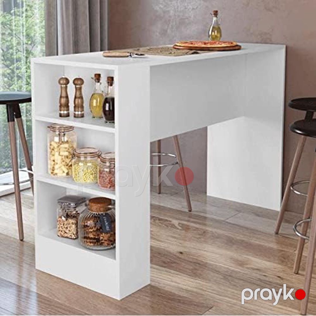 Masa Ev Plus Balcao, Ldsp, ağ, 136x92x60 sm — Mallar, Bakı (2)