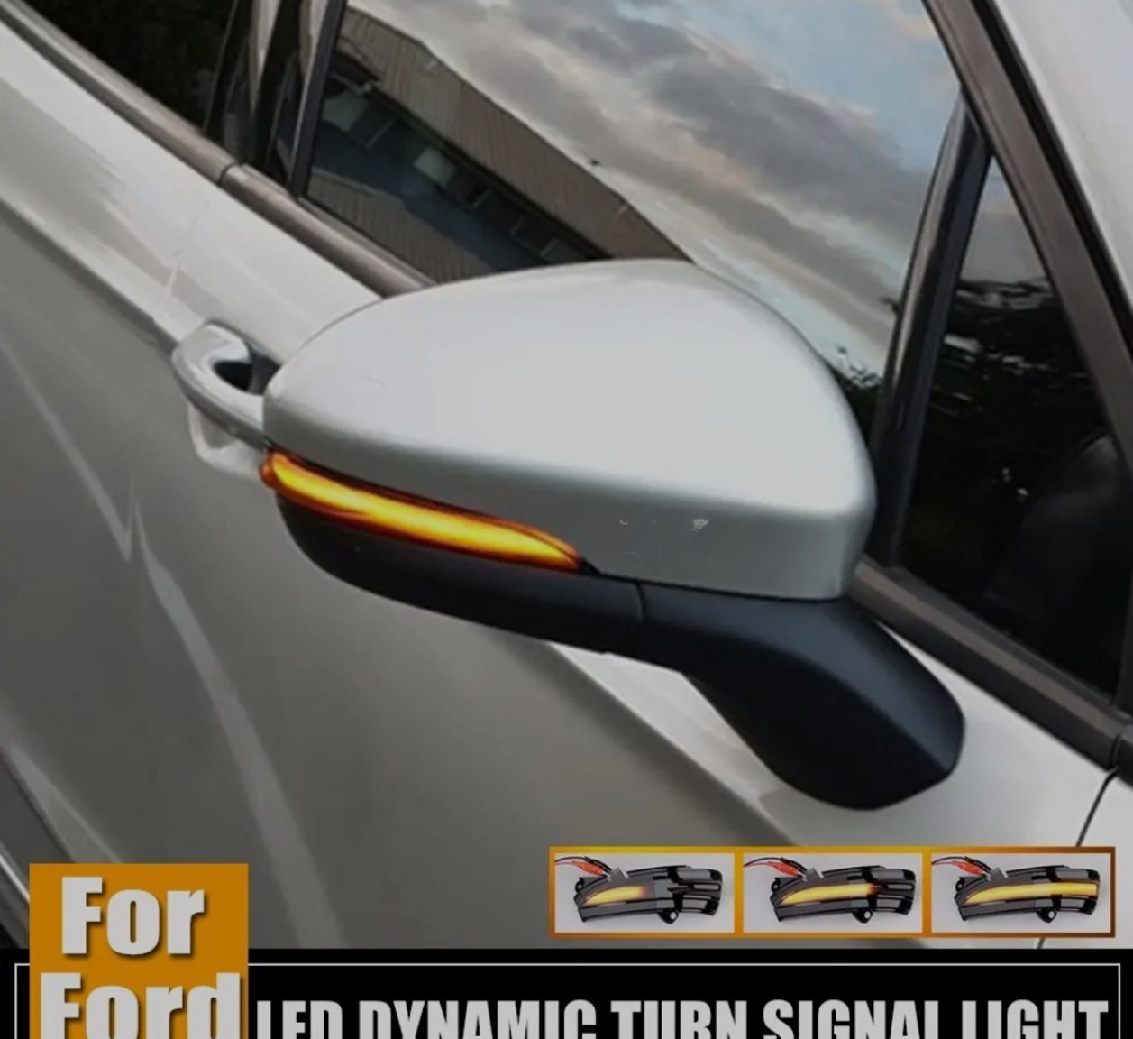 Yan güzgü LED dönmə işıqları Ford Mondeo Fusion 2013-2020 — Avtomobil işığı, Bakı (7)