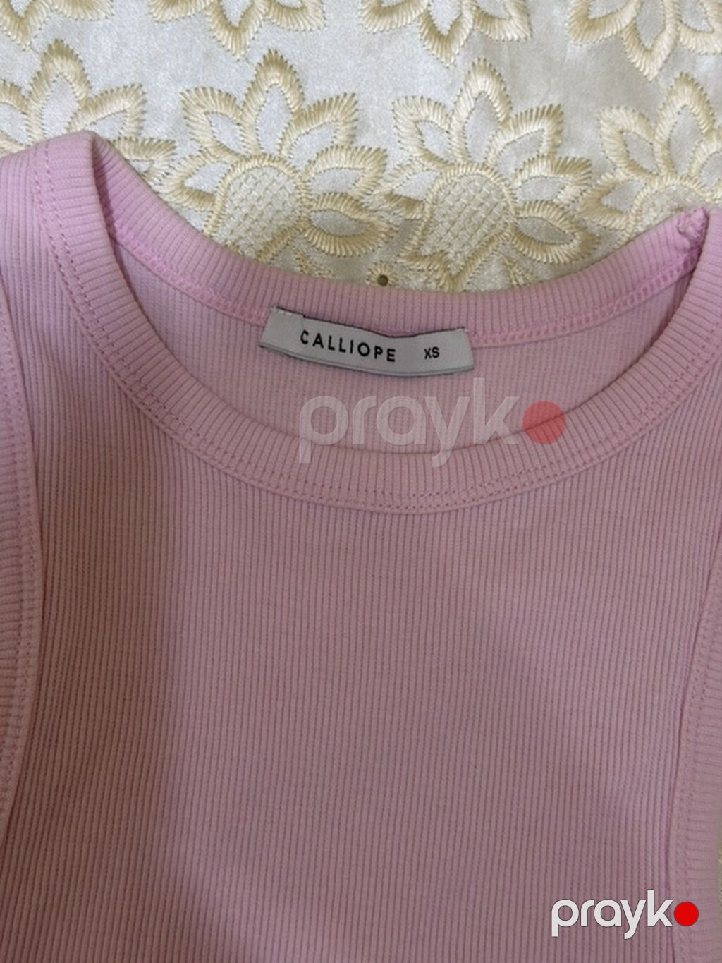 Brend: Calliope Model: qolsuz qısa top Ölçü: XS Rəng: açıq çəhrayı — Futbolka və polo, Bakı (2)
