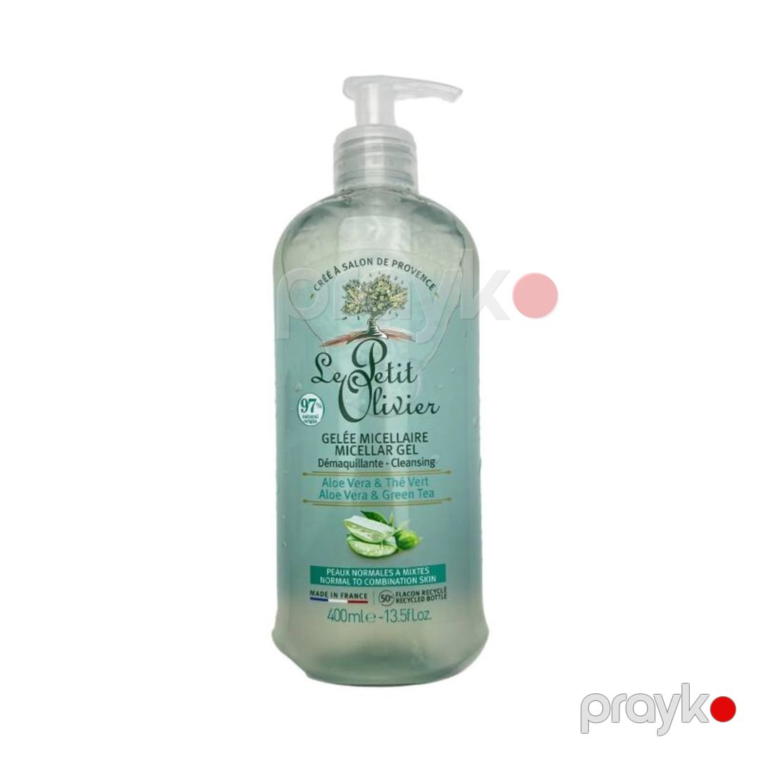 Misellyar gel Le Petit Olivier Aloe Vera and Green Tea 400 ml — Mallar, Bakı