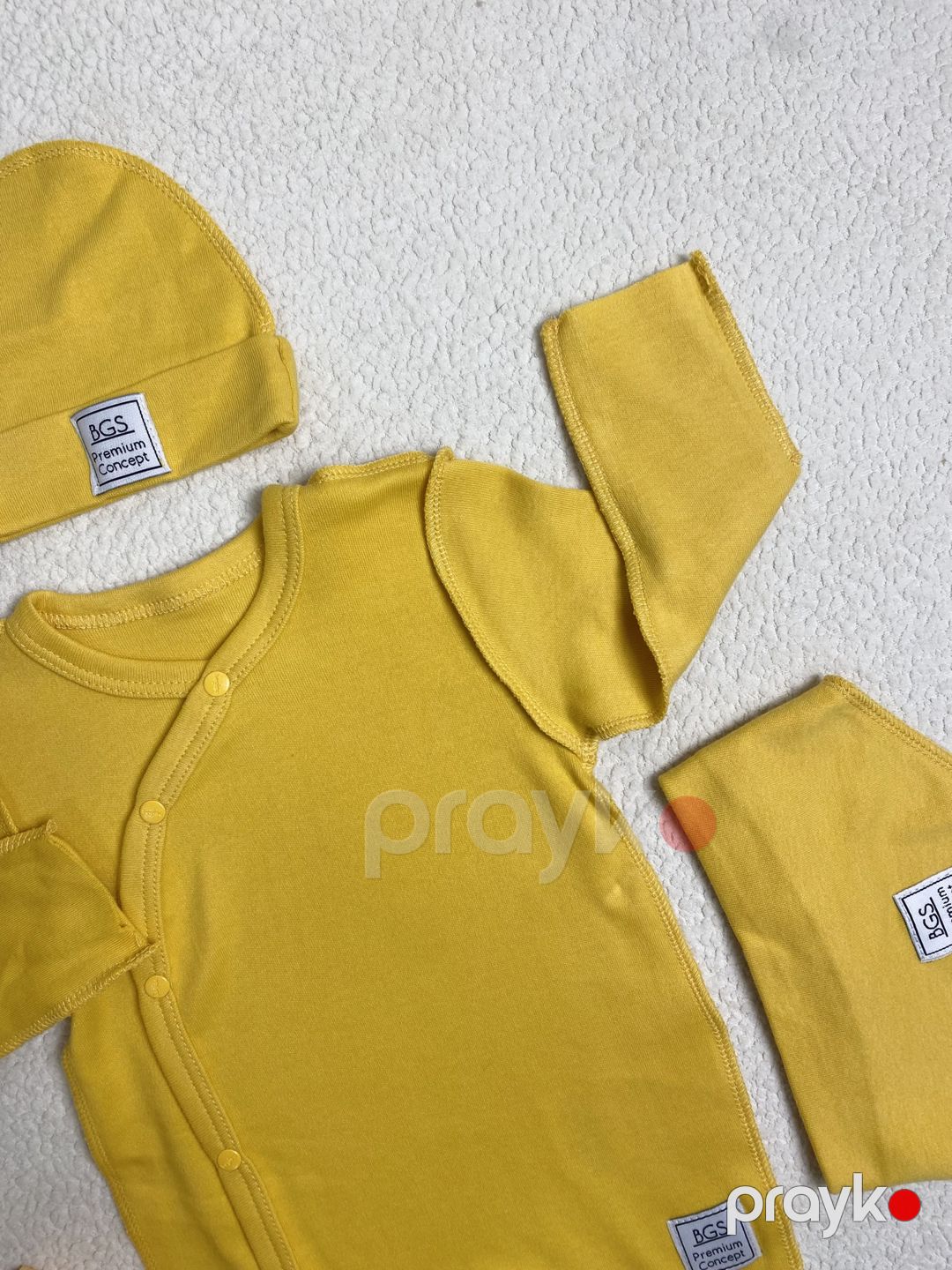 Yenidoğulmuş üçün dəst, pambıq, sarı, 0-3 ay — Mallar, Bakı (3)