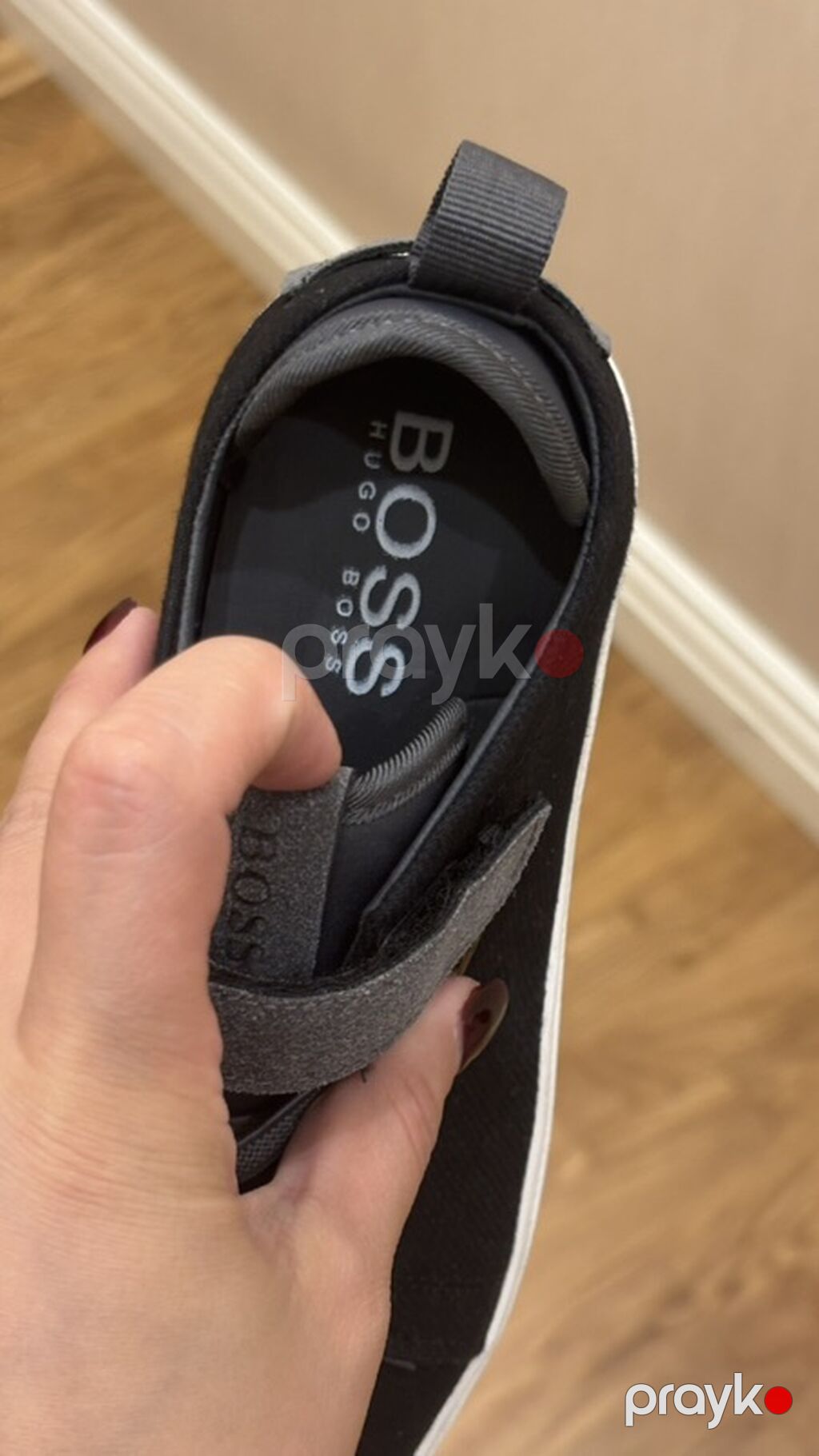Hugo Boss uşaq krossovkası -original - Rəng: qara üst, boz detal və — Uşaq ayakkabısı, Bakı (3)