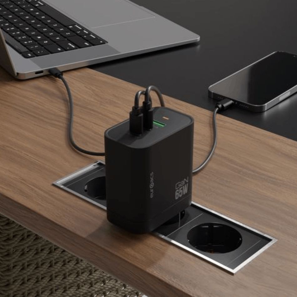Adapter Euroacs PD 65W EU-MA265 2PD+USB GAN — Şarj cihazları, Bakı (2)