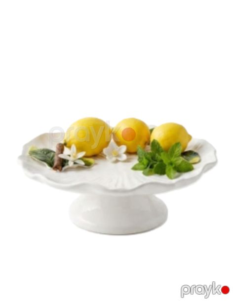 Çərəz qabı 5533, keramika, ağ, 16 sm — Bakı