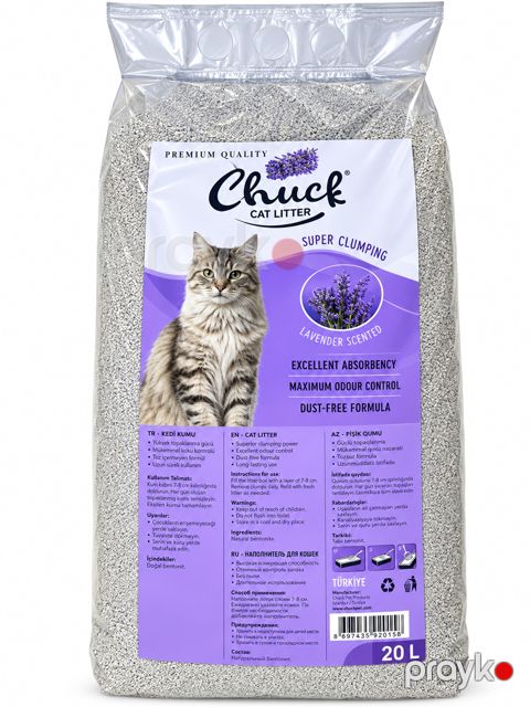 Doldurucu Chuck, Hopdurucu/Topalanan, Pişiklər üçün, 20 l, Lavanda — Bakı
