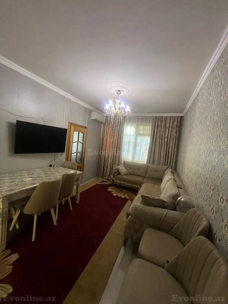 Satılır 2 otaqlı Mənzil Köhnə tikili 50 m² Bakı, Binəqədi r., Azadlıq prospekti m., 7-ci mikrorayon — Mənzil, Bakı (5)