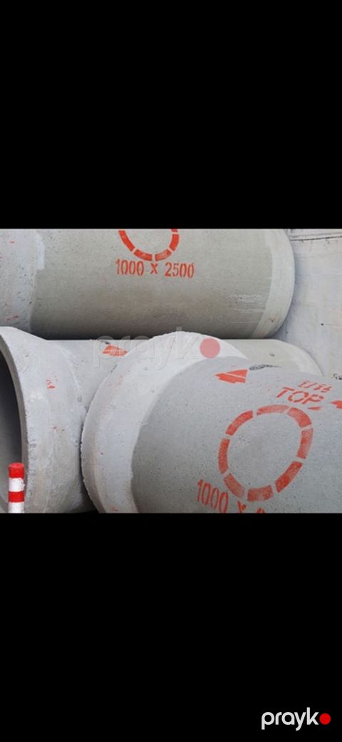 Dəmir beton boru 1000diametr 2.5 hündürlük qoşa armator rezinli qiymət — Sumqayıt