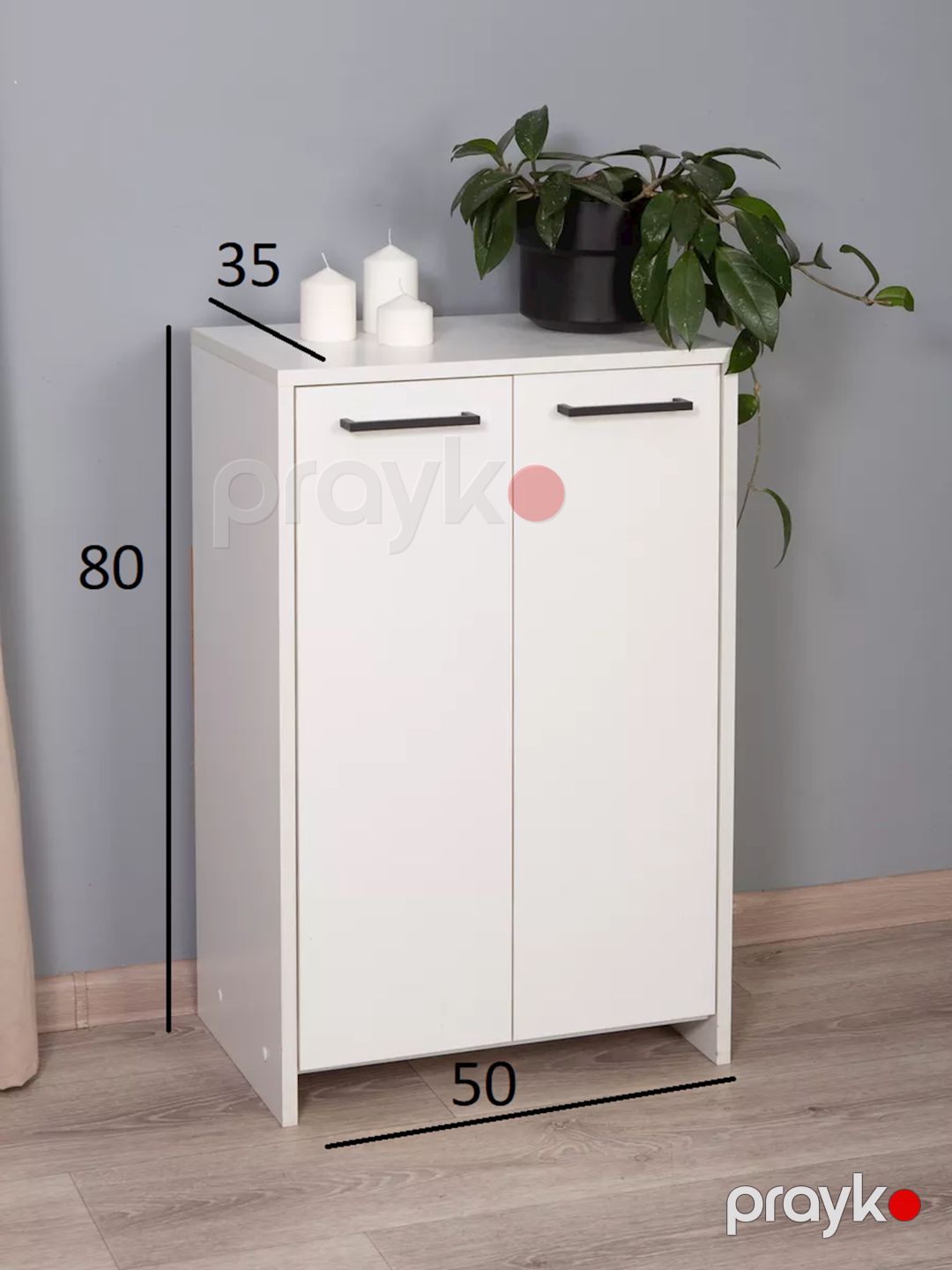 Ayaqqabı üçün altlıq, Ldsp, ağ basmanaxış, 80x35x50 sm — Mallar, Bakı (2)