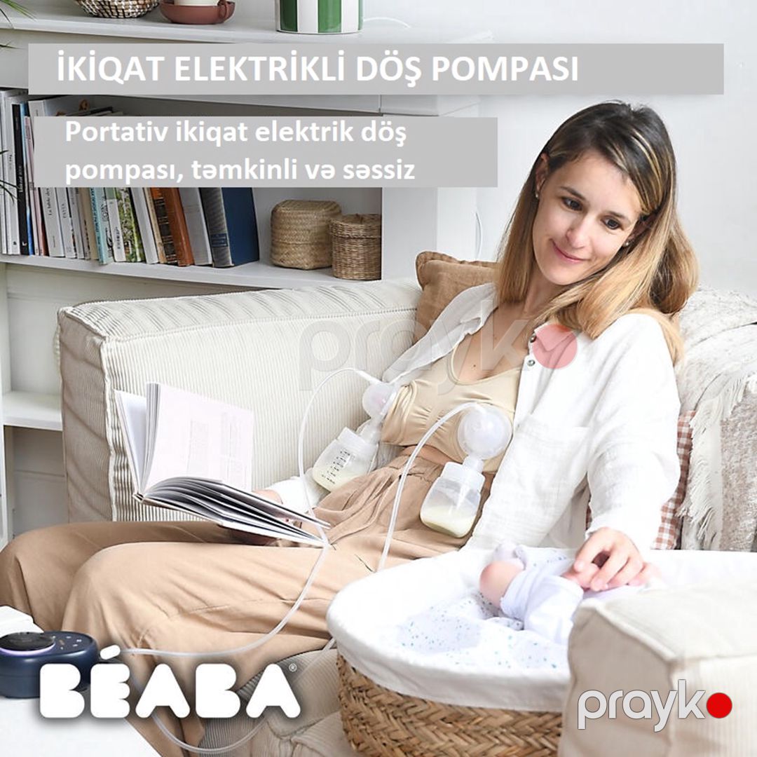 Elektrik süd nasosu Beaba Double Night Blue — Mallar, Bakı (3)