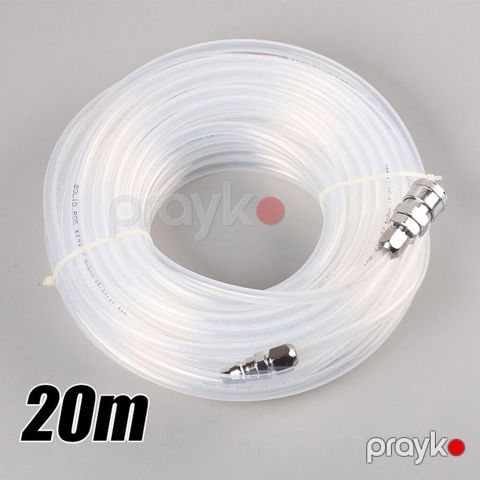 20 m pnevmatik/kompressor şlanqı – şəffaf PVC hortum Xüsusiyyətlər — Bakı