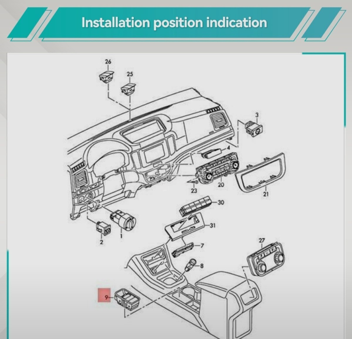 Əyləc əl düyməsi Volkswagen Tiguan 2009-2017 — Avto, Bakı (5)