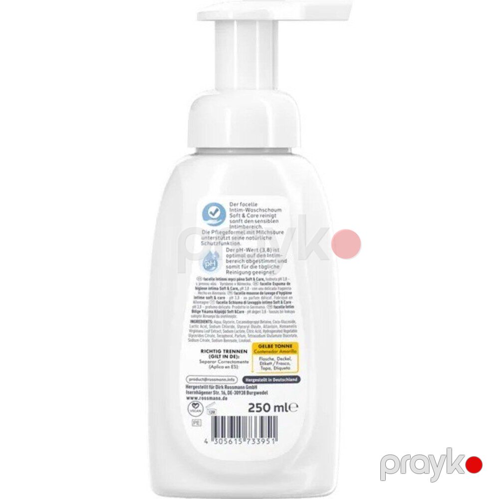 İntim gigiyena üçün köpük Facelle Soft & Care 250 ml — Mallar, Bakı (2)