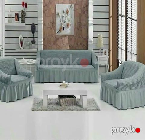 Divan və kreslo üçün çexol dəsti MiraNova CTS-449, boz — Bakı
