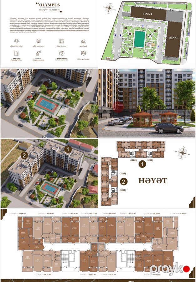 3 otaqlı mənzil, 105 m², Çerkezki küç., Sumqayıt — Mənzil, Sumqayıt (12)