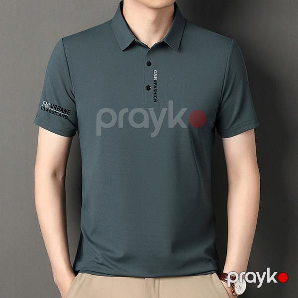 Kişilər üçün polo EB_1074, yaşıl, pambıq, ölçü M — Mallar, Bakı (2)