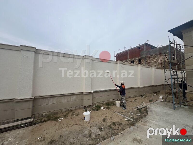 Fasad İşləri – Tarsofka və Silikonlu Boya — Fasad işləri, Bakı (4)